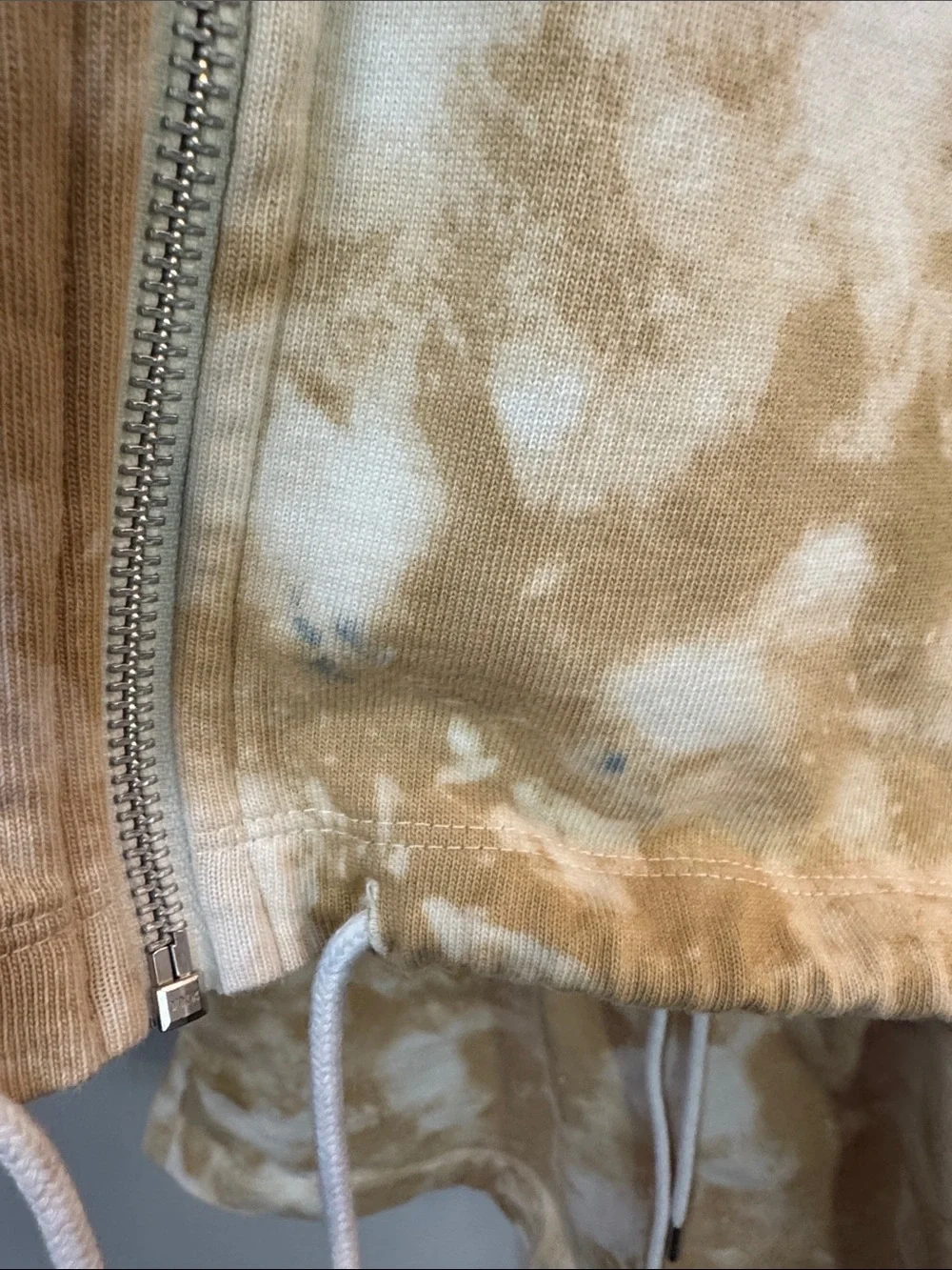 Nike Tie-Dye Zip Hoodie & Shorts Set - Tan, White